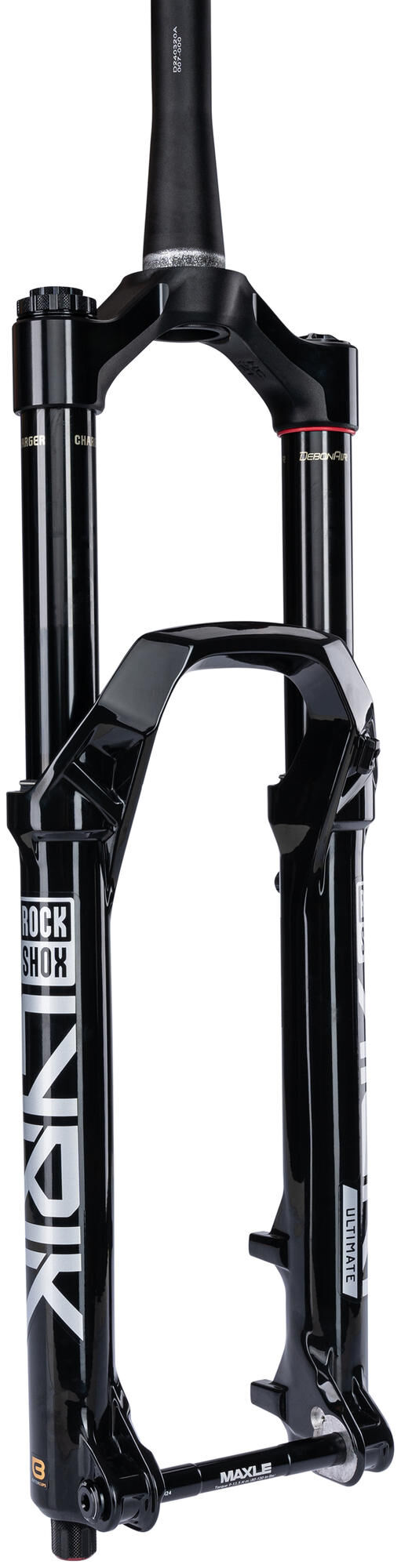 Afbeelding laden in galerijviewer, Rockshox verende voorvork lyrik ultimate rc2 sus.fork rs lyrik ult.rc2 27,5 boost 150mm black
