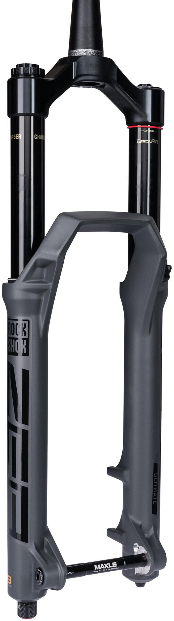 Afbeelding laden in galerijviewer, Rockshox verende voorvork zeb ultimate rc2 susp.fork rs zeb ult. rc2 27,5 boost 160mm grey
