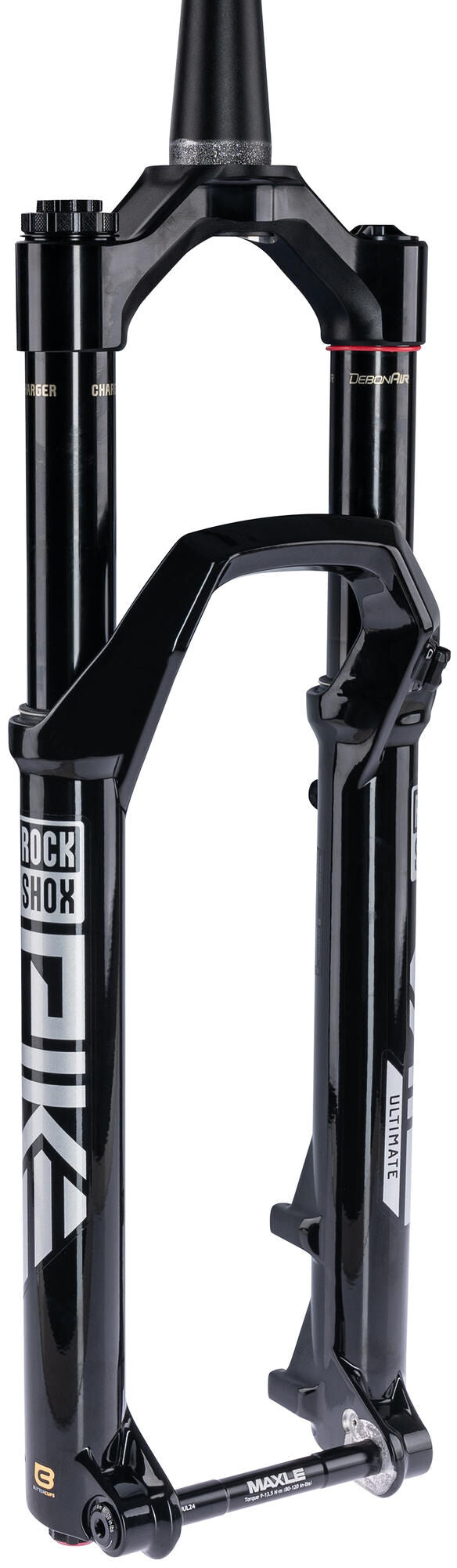 Afbeelding laden in galerijviewer, Rockshox verende voorvork pike ultimate rc2 27,5 + 29 susp.fork rs pike ult.rc2 27,5 boost 140mm black
