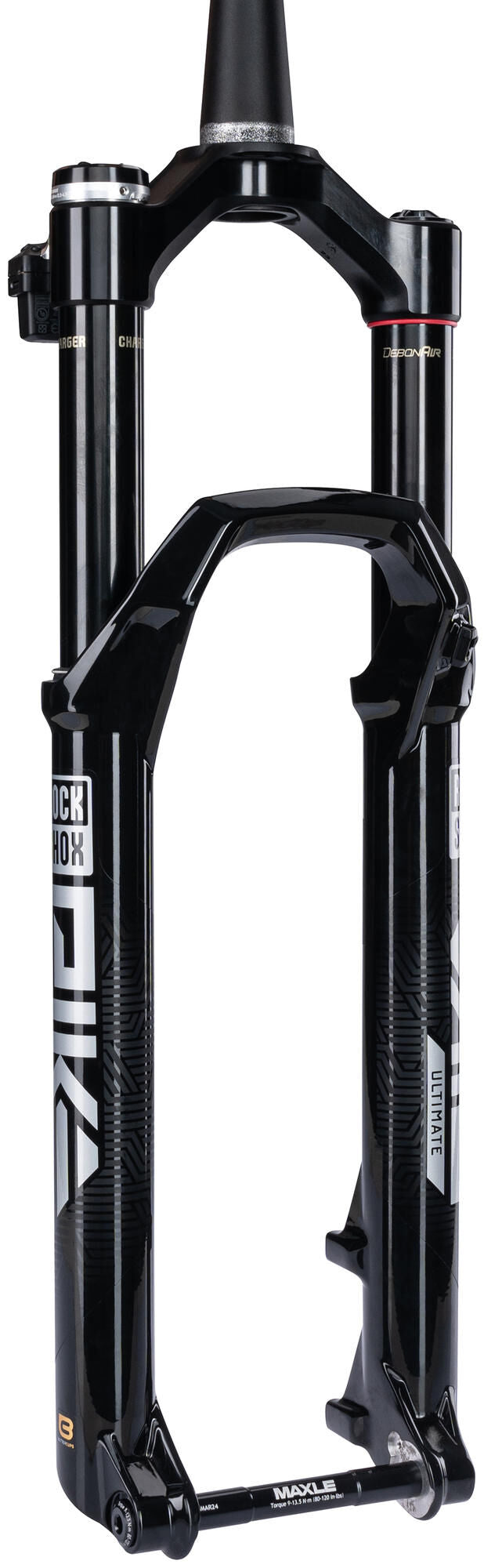 Afbeelding laden in galerijviewer, Rockshox verende voorvork pike ultimate flight attendant 27,5 + 29 boost susp.fork rs pike ult.fa 27,5 29 boost 140mm bl.
