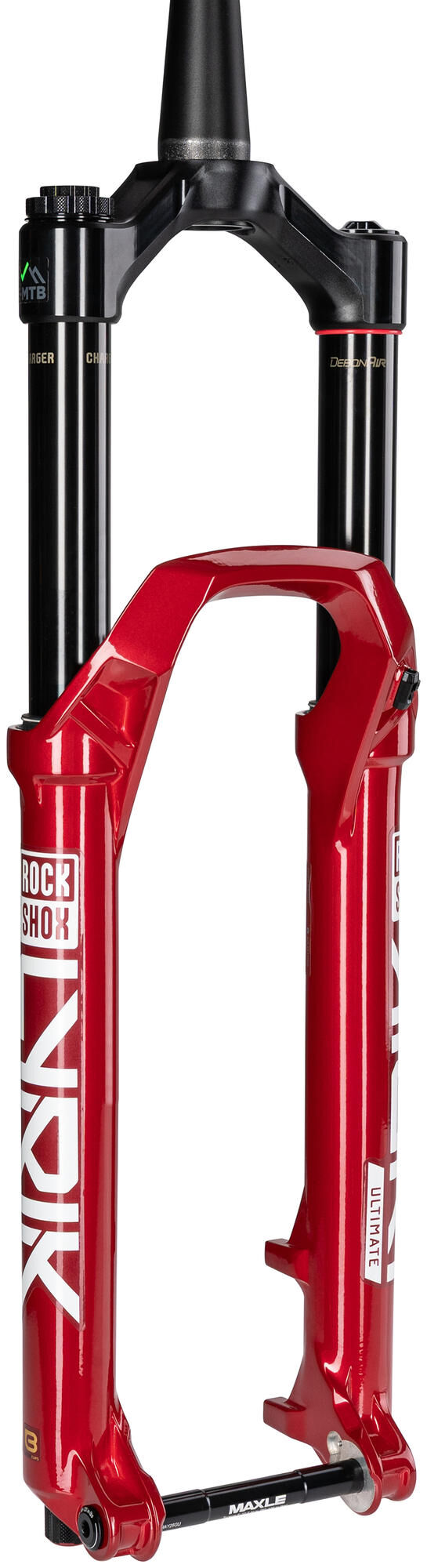 Afbeelding laden in galerijviewer, Rockshox verende voorvork lyrik ultimate rc2 27,5 + 29 boost sus.fork rs lyrik ult.rc2 27,5 + 29 red 160mm
