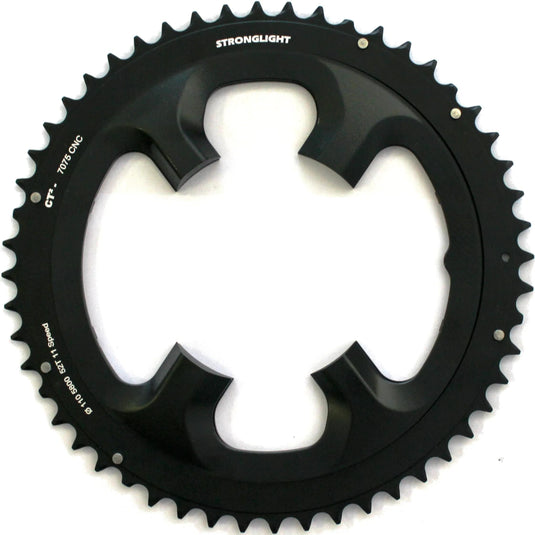 Stronglight kettingblad chain ring strongl. 52t outer alu black