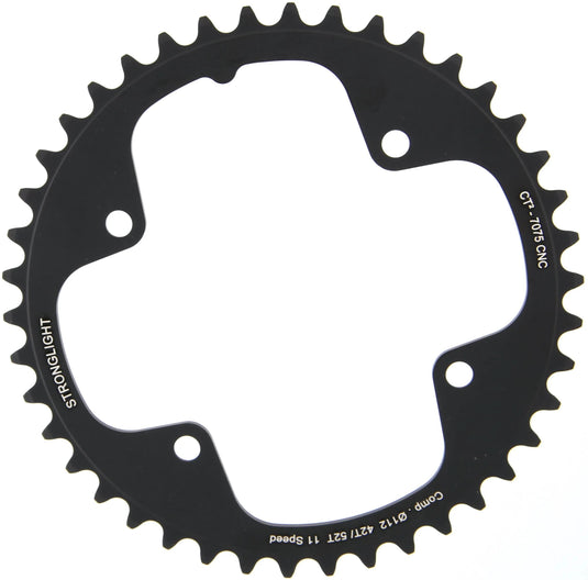 Stronglight kettingblad ct2 chain ring strongl. ct2 42t inner cer.-tefl.coat.