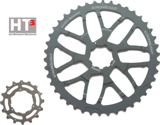 Stronglight opknap-kit ht3 sprockets set 40 16 z. f. sram 10-speed cassette