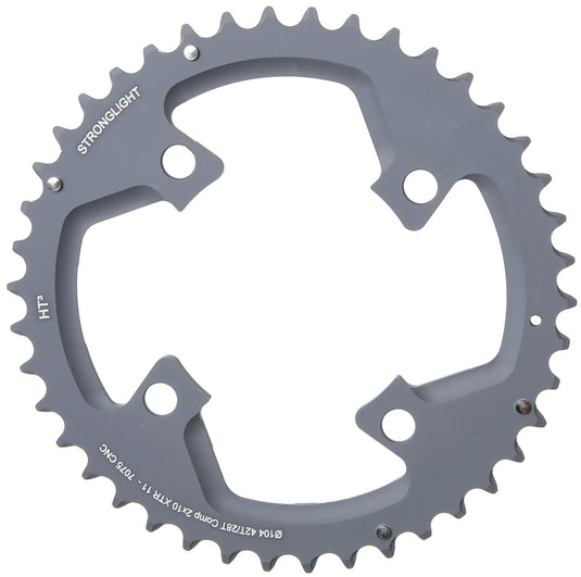 Stronglight kettingblad ht3 chain ring strongl. ht3 42t outer alu black