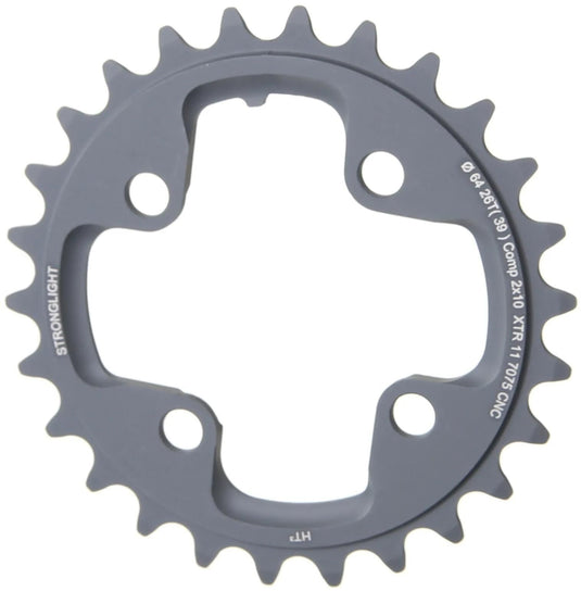 Stronglight kettenblatt ht3 chain ring strongl. ht3 26t inner alu black