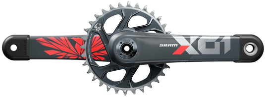 Sram crankstel x01 eagle crankset x01 eagle 32t 175mm oxy red