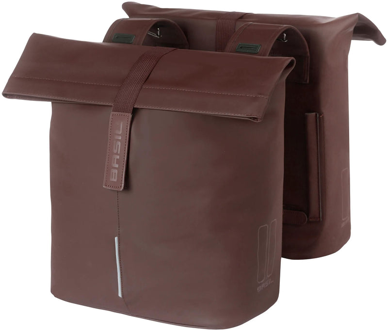 Afbeelding laden in galerijviewer, Basil Tas City Dubbel Vegan Leather | Roasted Brown
