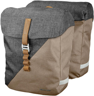 Racktime dubbele tas heda double bag heda desert sand dust grey