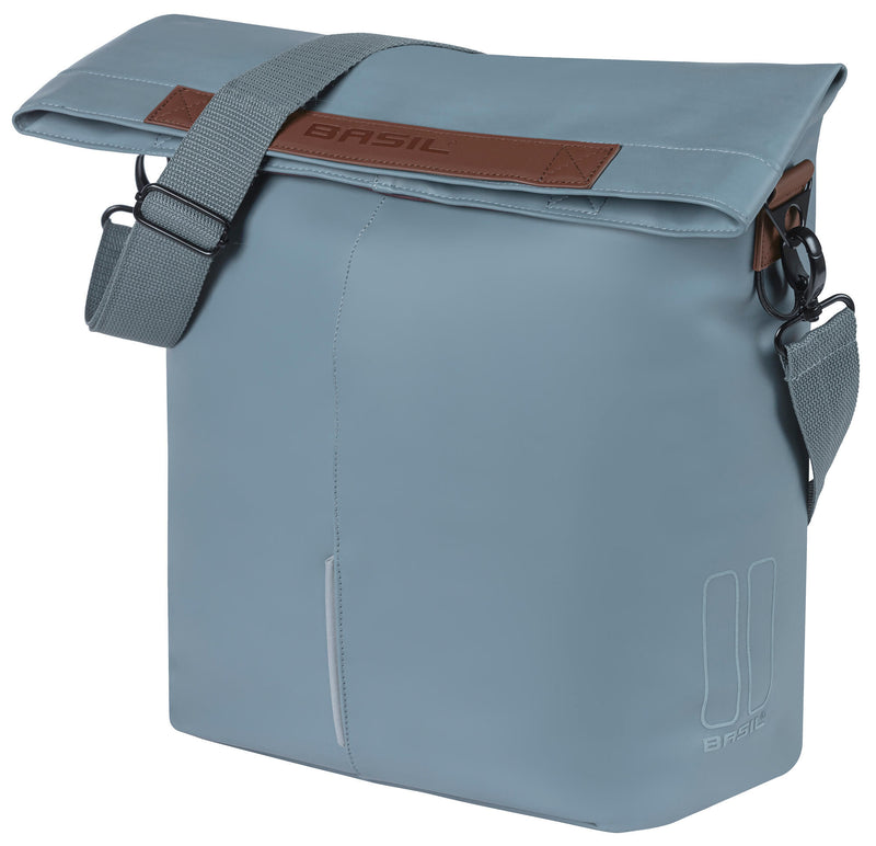 Afbeelding laden in galerijviewer, Basil City fietsshopper Vegan Leather 14-16L Graphite Blue
