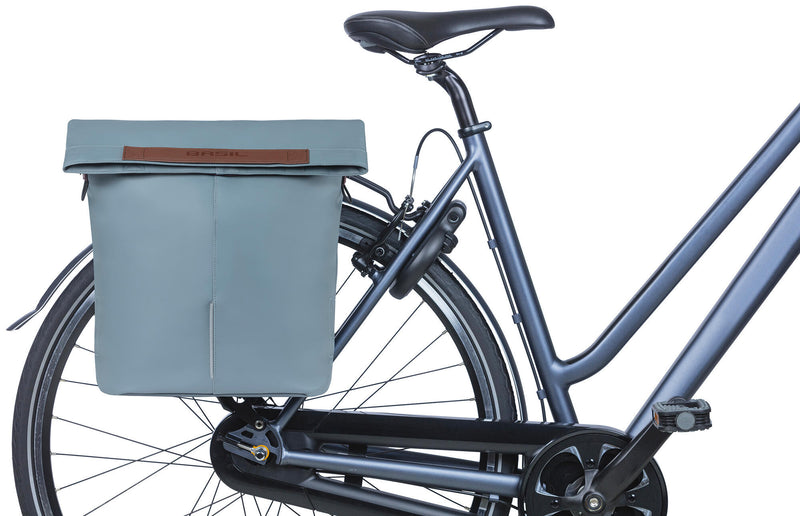 Afbeelding laden in galerijviewer, Basil City fietsshopper Vegan Leather 14-16L Graphite Blue
