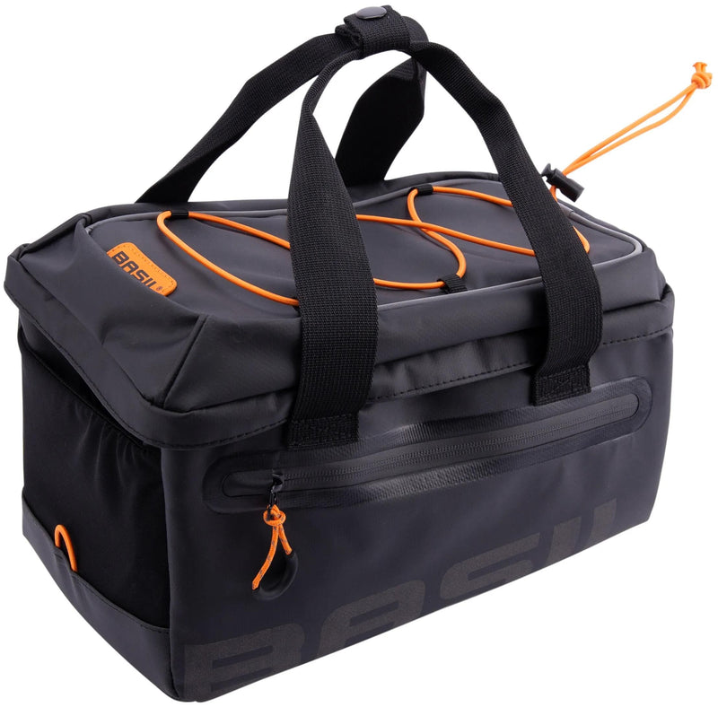 Afbeelding laden in galerijviewer, Basil gepäckträgertasche miles luggage bag miles mik 2.0 blackorange

