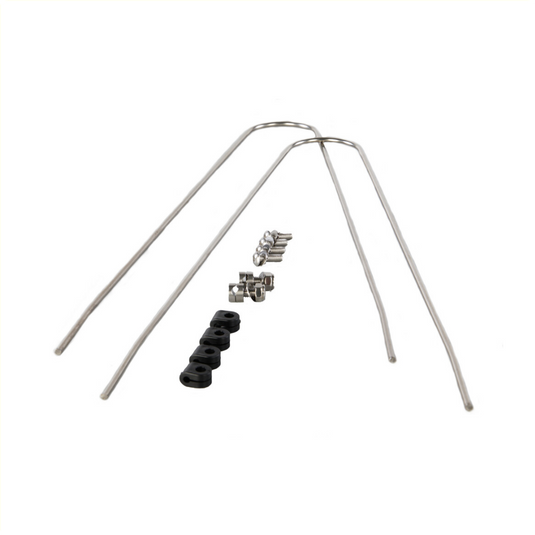 spatbord draadstang set pad 45mm universeel