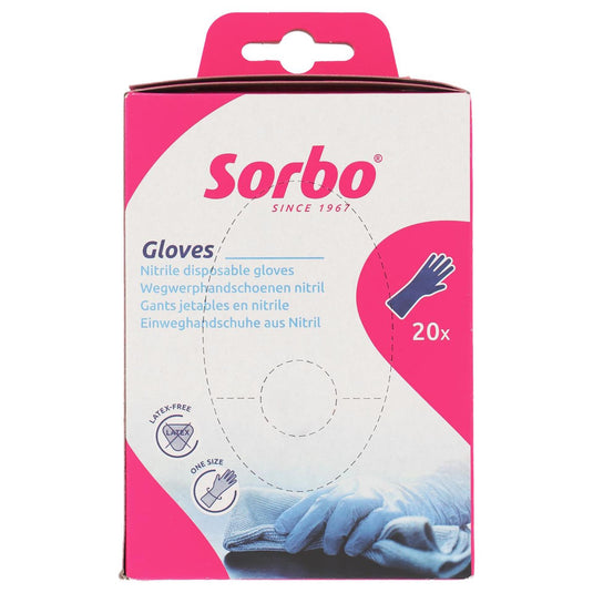 Sorbo wegwerp handschoenen nitrile 20 stuks