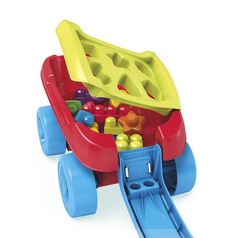 Afbeelding laden in galerijviewer, Fisher Price Mega Bloks Trekwagen Vormenstoof
