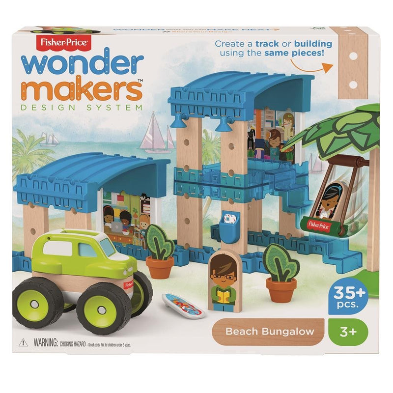 Afbeelding laden in galerijviewer, Fisher Price Wonder Makers Strandhuis 35-delig
