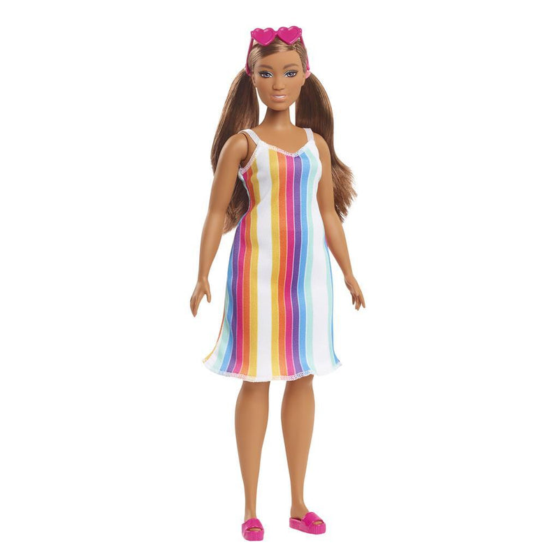 Afbeelding laden in galerijviewer, Barbie loves the ocean pop regenboogjurk
