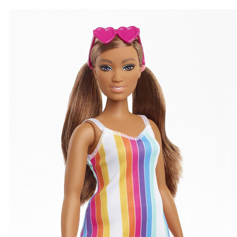 Afbeelding laden in galerijviewer, Barbie loves the ocean pop regenboogjurk
