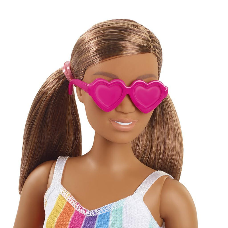 Afbeelding laden in galerijviewer, Barbie loves the ocean pop regenboogjurk
