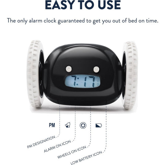 Clocky cl-black wekker zwart