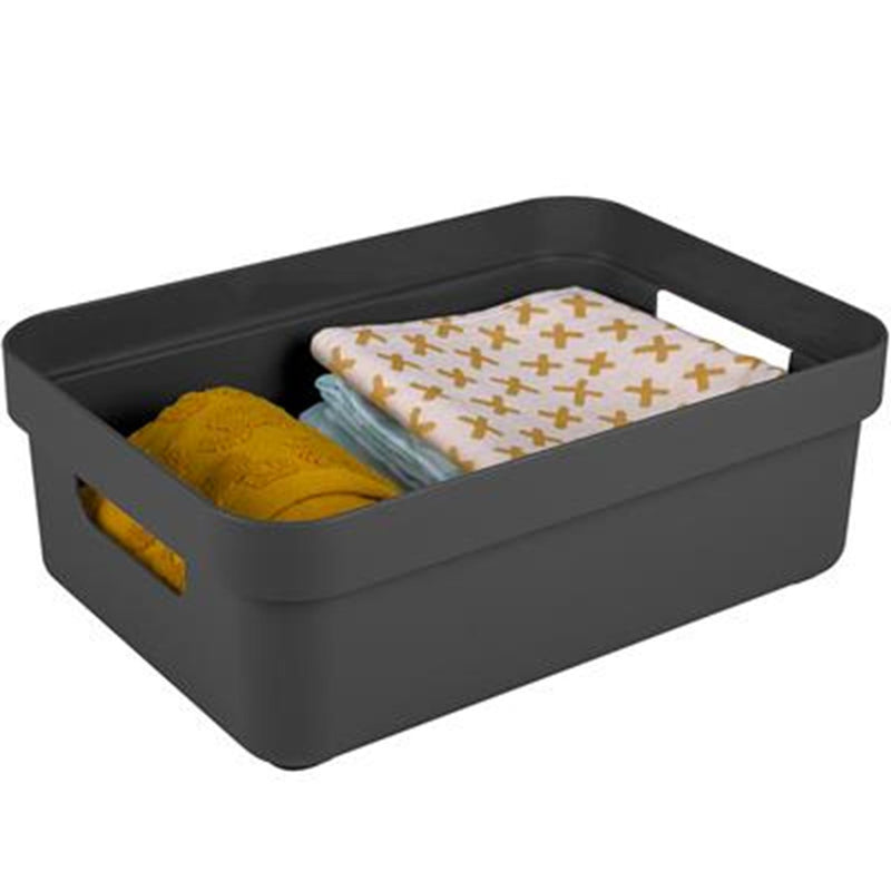 Afbeelding laden in galerijviewer, Sunware sigma home opbergbox 9l antraciet 35,2 x 25,3 x 12,2 cm
