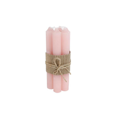 Cosydecor tafelkaars ambiance l dia.2x16cm 7-delig licht roze