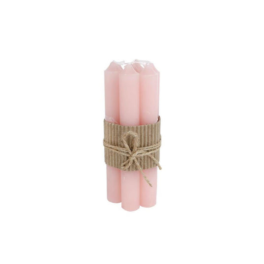 Cosydecor tafelkaars ambiance l dia.2x16cm 7-delig licht roze