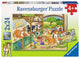 Ravensburger puzzel vrolijk boerderijleven- 2x24 stukjes - kinderpuzzel