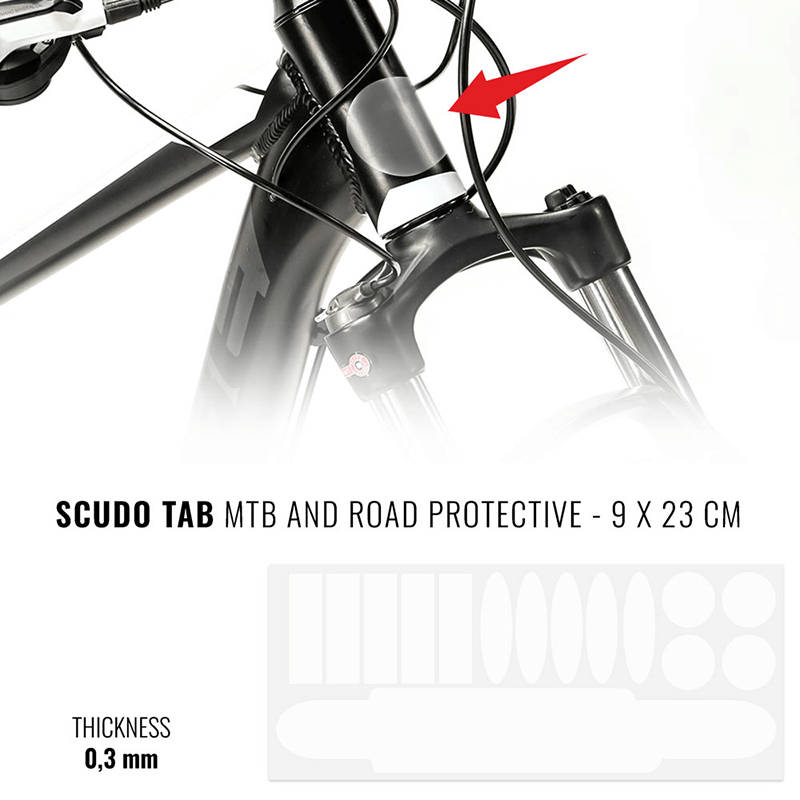 Afbeelding laden in galerijviewer, Fiets frame bescherming stickerset transparant
