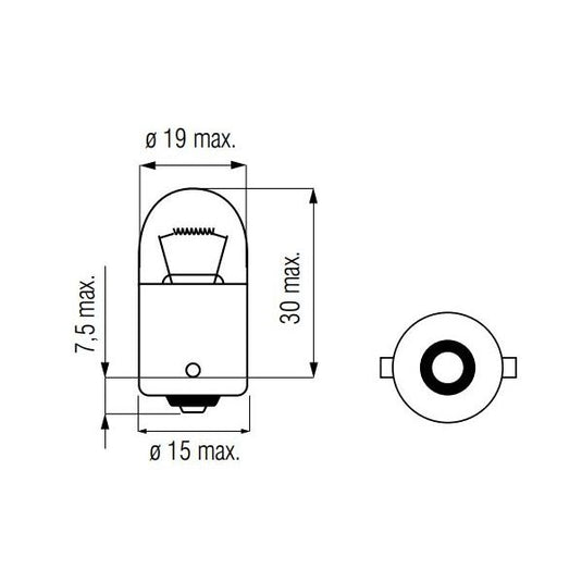 Bosma lamp 12v-21w ba15s