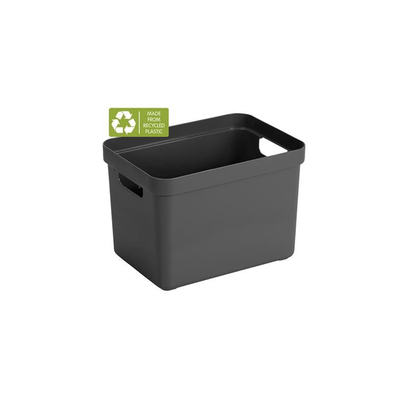 Afbeelding laden in galerijviewer, Sunware sigma home opbergbox 18l - 35x24.6x24.3 cm - antraciet
