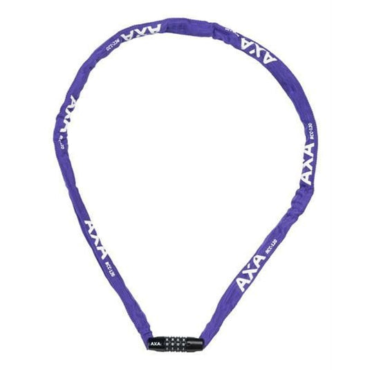 Axa slotketting rigid 120cm codeslot paars (kaart)