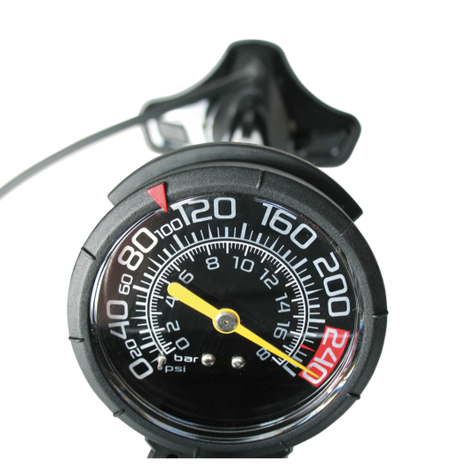Superspark var voetpomp magnum air force - zwart