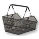 Basil Cento S Flower Multi - fietsmand - achterop - klein - zwart