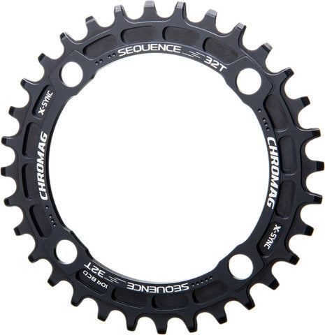 Afbeelding laden in galerijviewer, Chromag sequence sram x-sync chainring, 4-arm, 104 mm bcd
