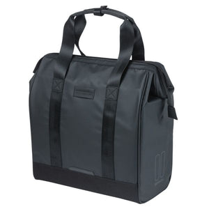 Basil fietsshopper grand tarpaulin mik 23l 12 x 34 x 35 cm - zwart