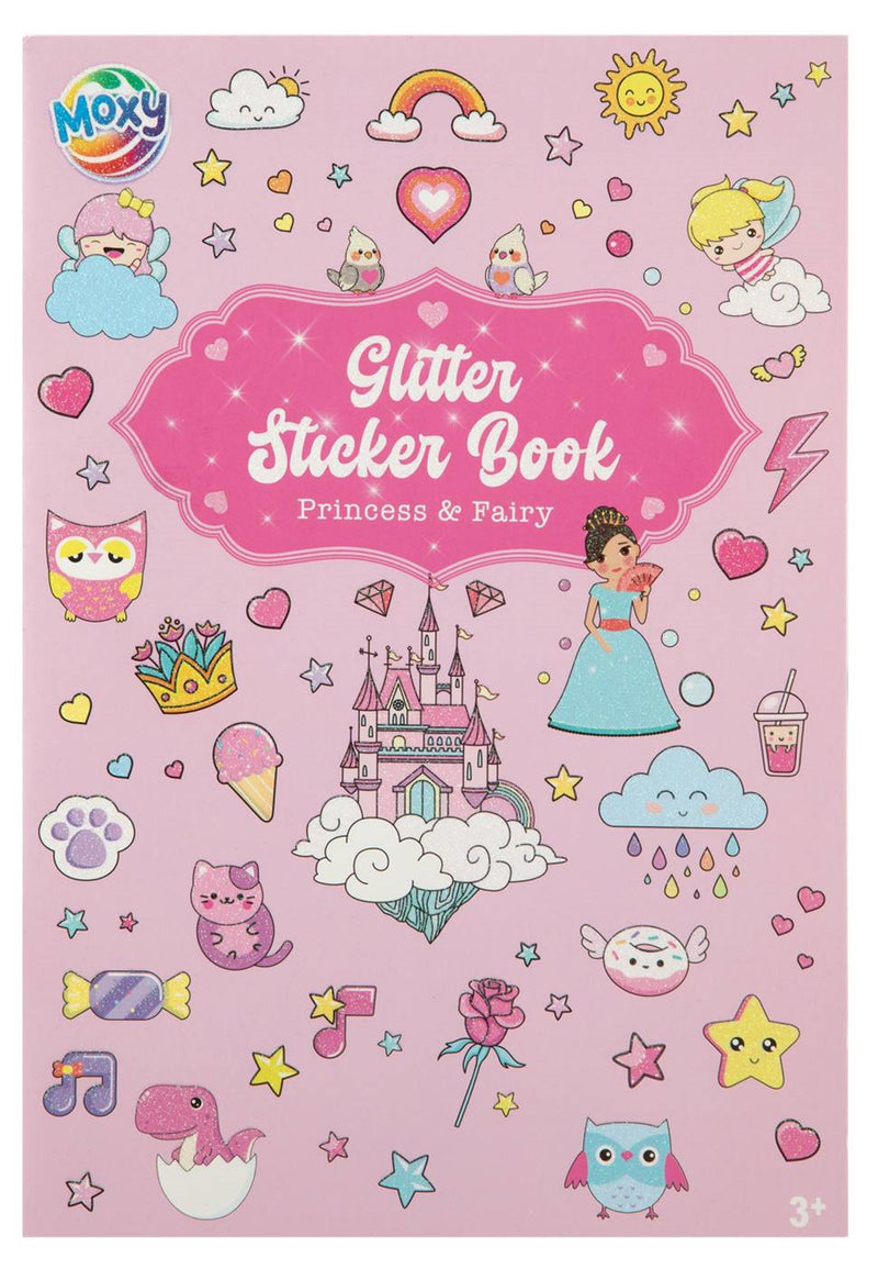 Afbeelding laden in galerijviewer, Moxy glitter stickerboek a5 8 vellen 2 assort

