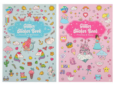Moxy glitter stickerboek a5 8 vellen 2 assort