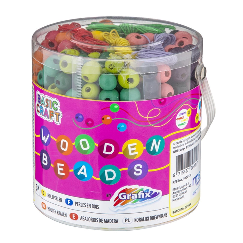 Afbeelding laden in galerijviewer, Emmer met Houten Kralen, 250gr.
