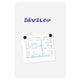 Whiteboard zonder rand legamaster board-up wit 75x50cm