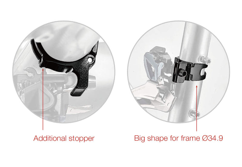 Afbeelding laden in galerijviewer, Katana sc-fd1 front derailleur clamp for braze-on front derailleurs
