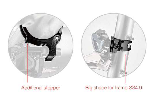 Katana sc-fd1 front derailleur clamp for braze-on front derailleurs