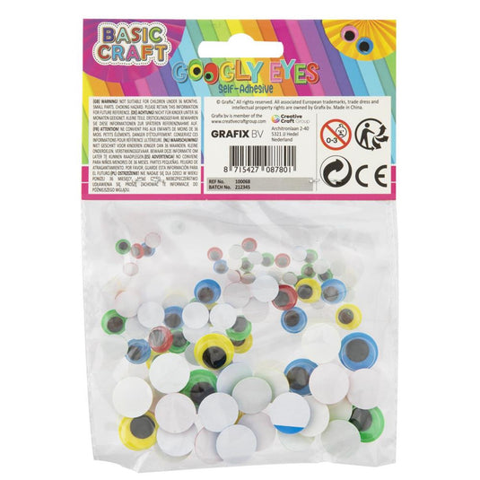 Grafix wiebel oogjes set a 100 stuks