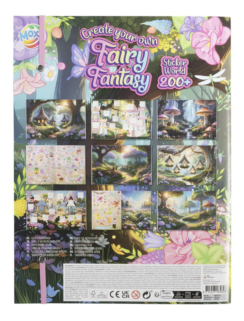 Afbeelding laden in galerijviewer, Moxy fairy fantasy stickerboek 33x25cm, 20 pagina's 6 stickersheets (+ 200 stickers)
