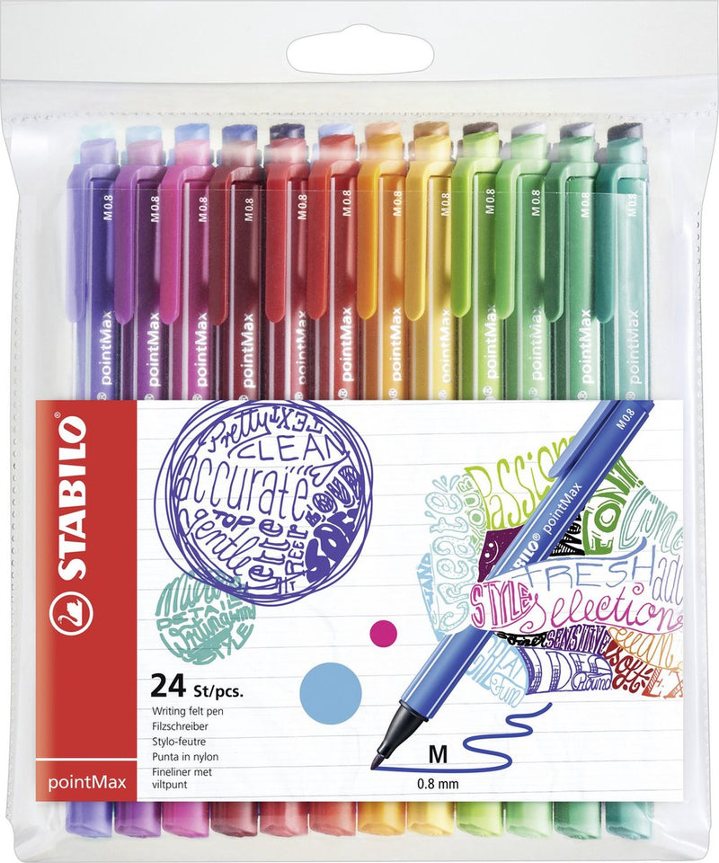 Afbeelding laden in galerijviewer, Stabilo pointmax fineliners - 24dlg.
