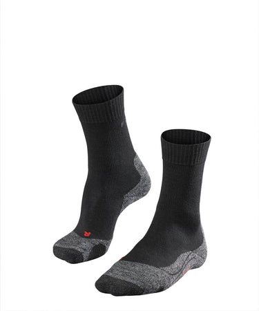 Falke tk2 anti-blaar dik wol functioneel materiaal wandelsokken dames zwart - maat 35-36