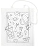 Creativ company cc katoenen boodschappentas wow 38x42 cm wit