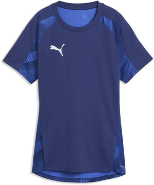 Puma individualblaze jersey dames sportshirt - blue jewel- white