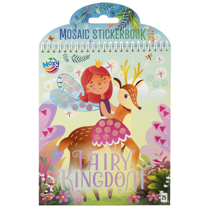 Afbeelding laden in galerijviewer, Moxy luxury mosaic stickerboek fairies, 24x20cm, 25 vellen
