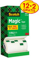 Scotch value pack: 12 x ® magic™ tape, kartonnen toren, 19 mm x 33 m + 2 rol gratis